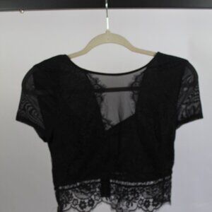 Women's Black Express Top  Size Medium